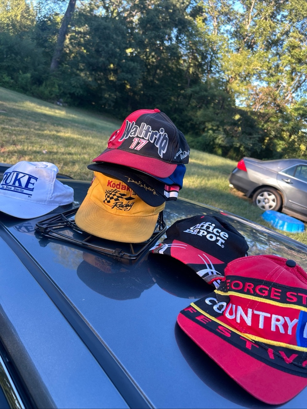 Assorted Racing & Logo Baseball Cap - Red, Yellow, Black